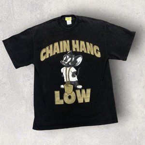 Vtg‎ Tom & Jerry “Chain Hang Low” Hanna Barbera T Shirt XLT Hip Hop Streetwear
